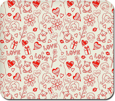 

Blackbora Love, Kiss and Gifts Mousepad(Multicolor)
