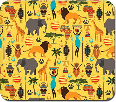 

Blackbora Tribal Africa Mousepad(Multicolor)