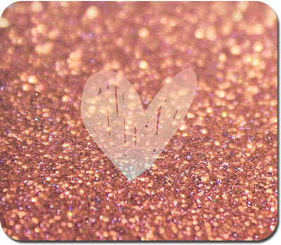 

Blackbora Rose Gold Sparkle Mousepad(Multicolor)