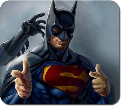

Blackbora Superman with Batman Mask Mousepad(Multicolor)
