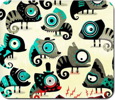 

Blackbora Colorful Chameleon Mousepad(Multicolor)