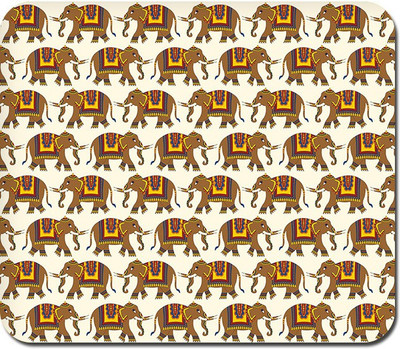 

Blackbora Enchanting India Elephant Artwork Mousepad(Multicolor)