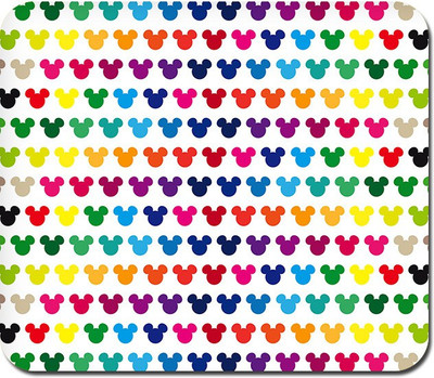 

Blackbora Mickie Mulitcolor on White Mousepad(Multicolor)