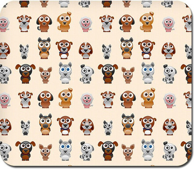 

Blackbora Big Eyes Dog Mousepad(Multicolor)