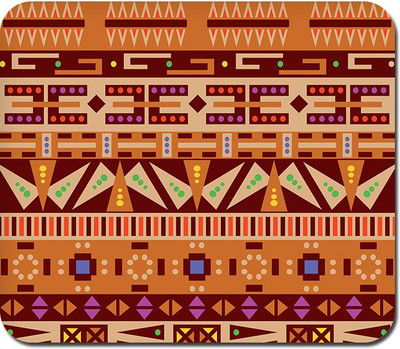 

Blackbora Tribal Pizza Mousepad(Multicolor)