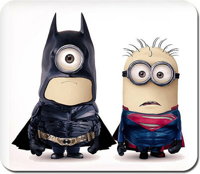 

Blackbora Batman vs Superman Minions Mousepad(Multicolor)