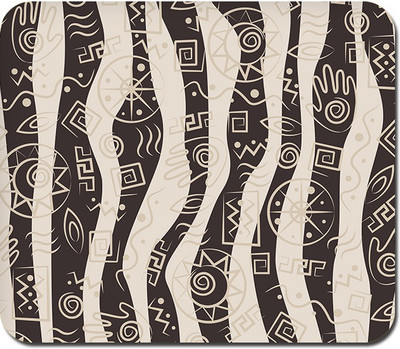 

Blackbora Abstract Tribal Wave Mousepad(Multicolor)