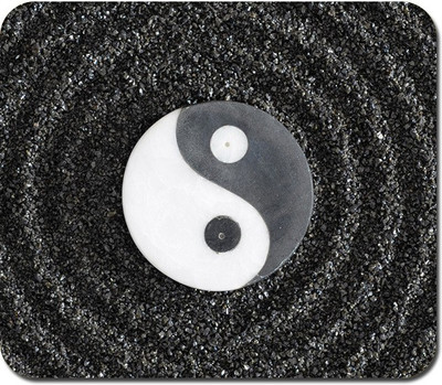 

Blackbora Yin and Yang Stones Mousepad(Multicolor)
