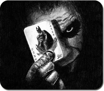 

Blackbora Joker with Batman Card Mousepad(Multicolor)