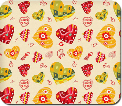 

Blackbora Love Abstract Mousepad(Multicolor)