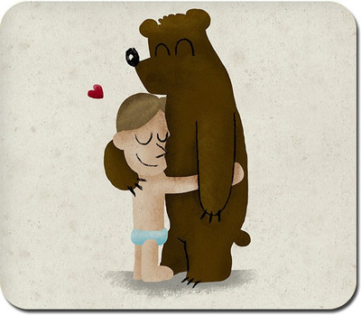 

Blackbora Bear Hug Mousepad(Multicolor)