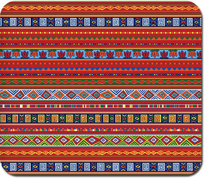 

Blackbora Ethnic Pattern Abstract Mousepad(Multicolor)