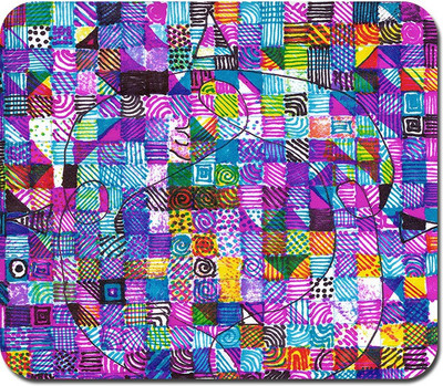 

Blackbora Sharpie Doodle Mousepad(Multicolor)