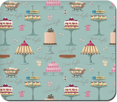 

Blackbora Sweet Buffet Mousepad(Multicolor)