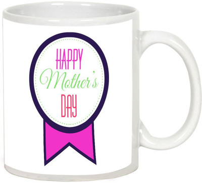 

AllUPrints Everyday Is Mother's Day White Ceramic Mug(325 ml), Multicolor