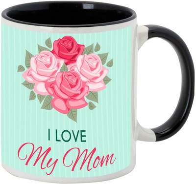 

AllUPrints MOM You Are the Best MOM In the World Black Ceramic Mug(325 ml), Multicolor