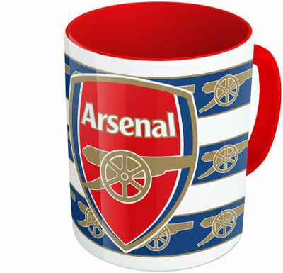

MiiCreations Printed Two Tone Red And White Arsenal F.C. Ceramic Mug(325 ml)