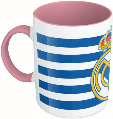

MiiCreations Printed Two Tone Pink And White Real Madrid C.F. Ceramic Mug(325 ml)