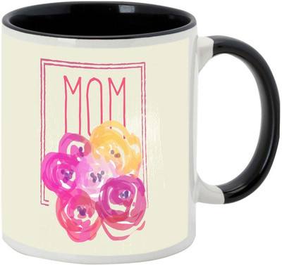 

AllUPrints Beautiful You Are the Best MOM Black Ceramic Mug(325 ml), Multicolor