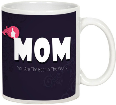 

AllUPrints Life Doesn't Come with an Manual It comes with a MOM White Ceramic Mug(325 ml), Multicolor