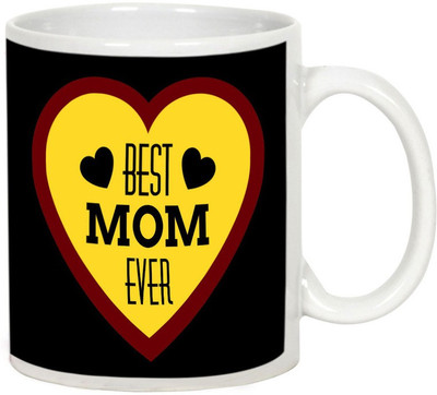 

AllUPrints Mother Is Always The Best White Ceramic Mug(325 ml), Multicolor