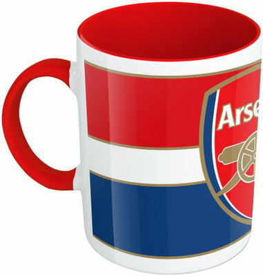 

MiiCreations Printed Two Tone Red And White Arsenal Football Club Ceramic Mug(325 ml)