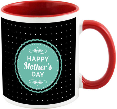 

AllUPrints Happy Mother's Day To Every Mother Red Ceramic Mug(325 ml), Multicolor