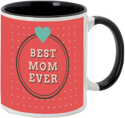 

AllUPrints You Will Always Be The Best Mom Black Ceramic Mug(325 ml), Multicolor