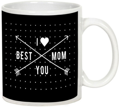 

AllUPrints My Mother Is The Best Mother White Ceramic Mug(325 ml), Multicolor