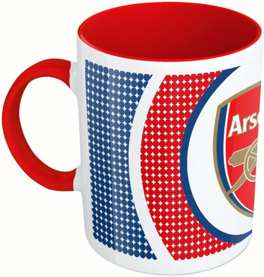

MiiCreations Printed Two Tone Red And White Arsenal Ceramic Mug(325 ml)