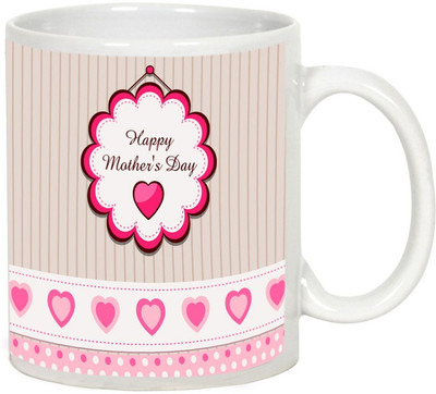 

AllUPrints MOM you are The Queen White Ceramic Mug(325 ml), Multicolor