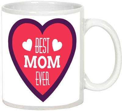 

AllUPrints You Are Best Mother Ever White Ceramic Mug(325 ml), Multicolor