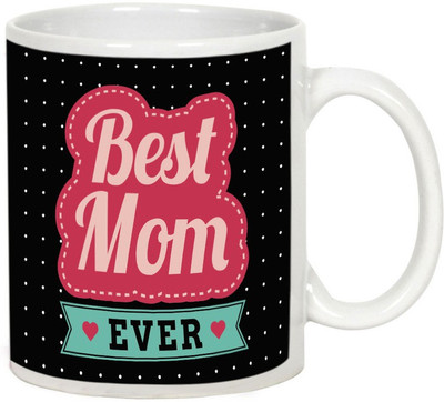 

AllUPrints Best Mother In The Universe White Ceramic Mug(325 ml), Multicolor
