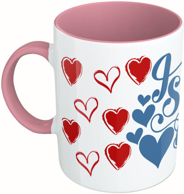 

MiiCreations Printed Two Tone Pink And White I Still Do Ceramic Mug(325 ml)