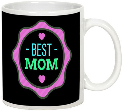 

AllUPrints Best Wishes For Best Mom White Ceramic Mug(325 ml), Multicolor