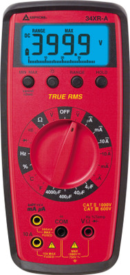 

AMPROBE 34XR-A Digital Multimeter(Red 4000 Counts)