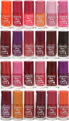 

Fashion Bar Denim Nail Polishes Multicolour(Pack of 20)