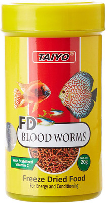 Taiyo Blood Worms | 20g 20 g Dry Fish Food