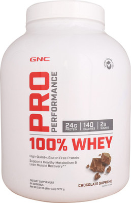 

GNC Pro Performance 100% Whey Gluten Free Protein Whey Protein(2272 g, Chocolate Supreme)