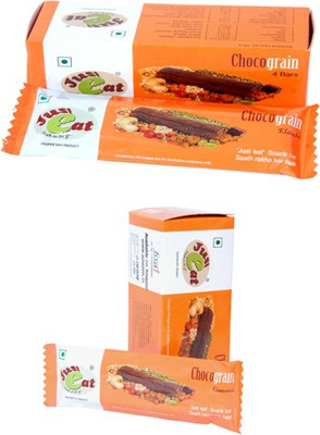 Just eat Snack on the go... Combo of Chocograin Elaichi and Cinnemon(Pack of 4 bars each) Energy Bars(8 No, elaichi, cinnamon)