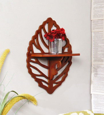 

Onlineshoppee Esquina MDF Wall Shelf(Number of Shelves - 1, Brown)