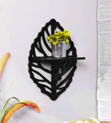 

Onlineshoppee Decorative Corner MDF Wall Shelf(Number of Shelves - 1, Black)