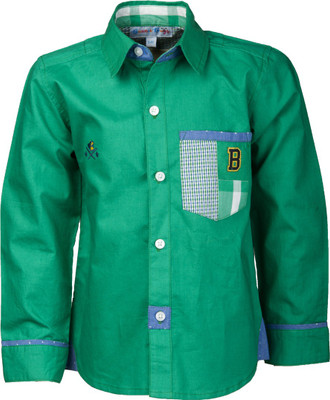 

Beanie Bugs Boys Solid Casual Green Shirt