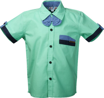 

Beanie Bugs Boys Solid Casual Green Shirt