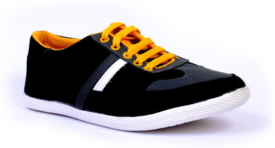 

Sam Stefy Black Yellow A6 Canvas Shoes For Men(Black, Yellow)
