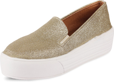 

Anand Archies Slip On Sneakers For Women(Gold