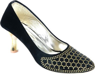 

Trendy Feet Party Wear For Women(Black