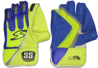 

SS Platino Wicket Keeping Gloves (Men, Green), Blue;green