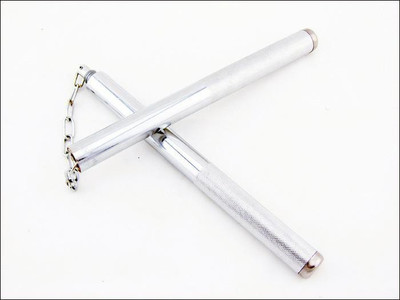 

Skera Nunchaku R7512100 Steel Gymnastic Stick Gymnastic Stick - 28 inch(Silver)