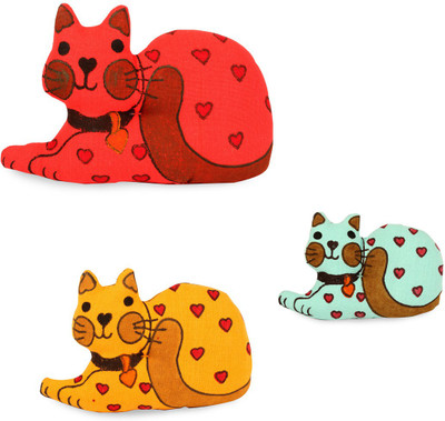 

Beautiful Minds Cloth Toy - Cat Family - 6 inch(Multicolor)